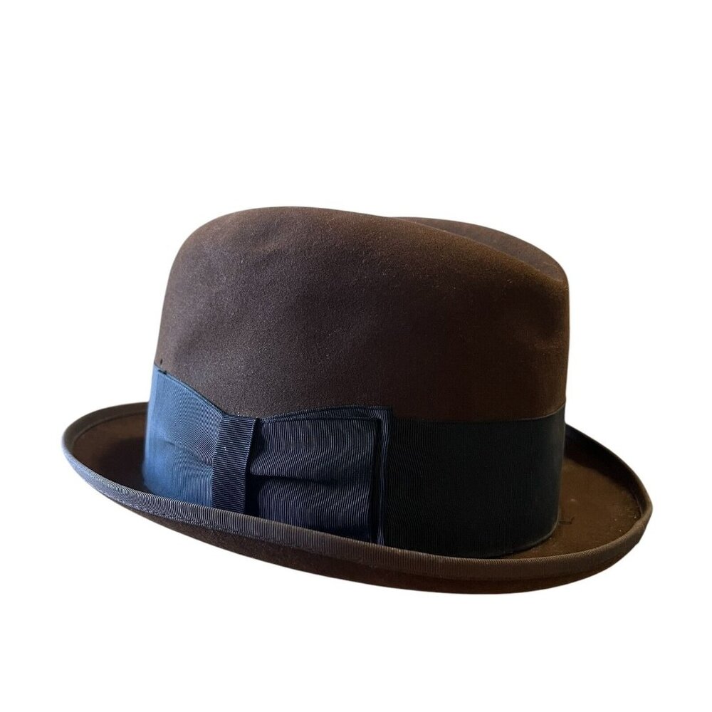 Vintage Knox‎ NY Benson & Rixon Co. Felt Sz 6 7/8 Fedora Stadium Club